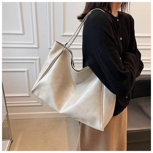 Retro Women's Oversized Tote Shoulder Handbag - Subtle Shine Jewelry Co.