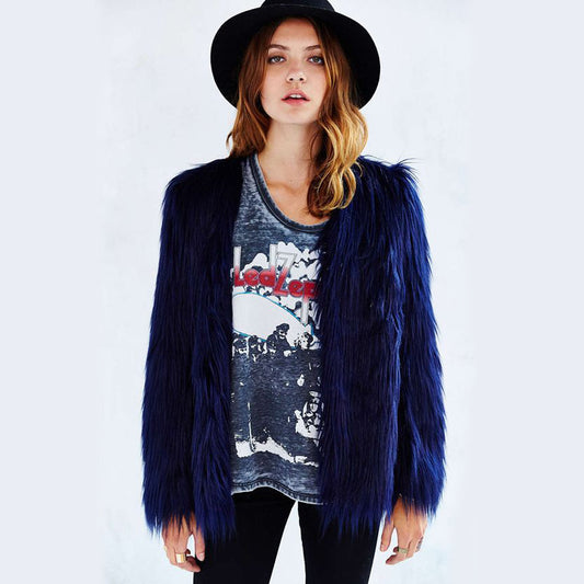 Subtle Shine Fur Coat