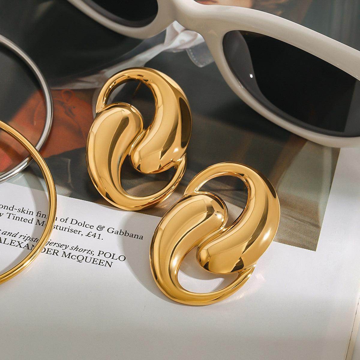 Dansley Water Drop Gold Earrings - Subtle Shine Jewelry Co.