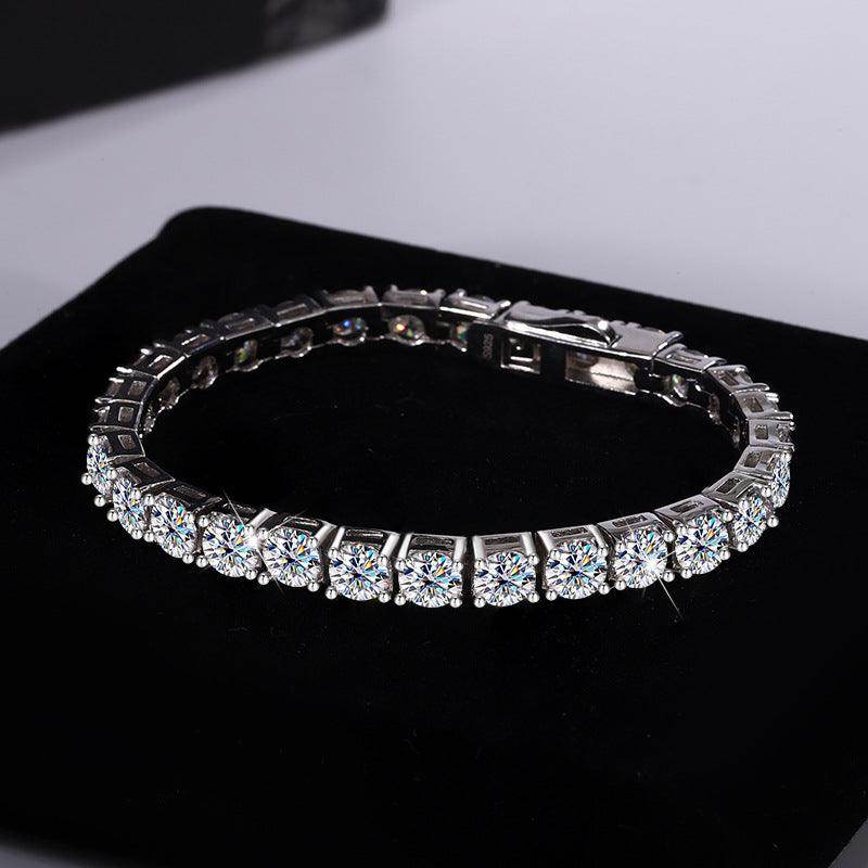 S925 Sterling Silver Moissanite Tennis Bracelet - Subtle Shine Jewelry Co.