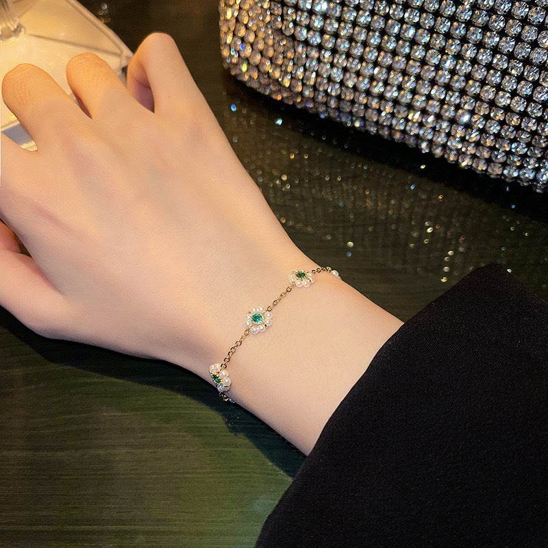 Pearl Flowers Bracelet - Subtle Shine Jewelry Co.