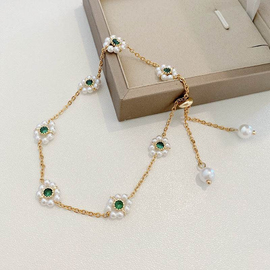 Pearl Flowers Bracelet - Subtle Shine Jewelry Co.