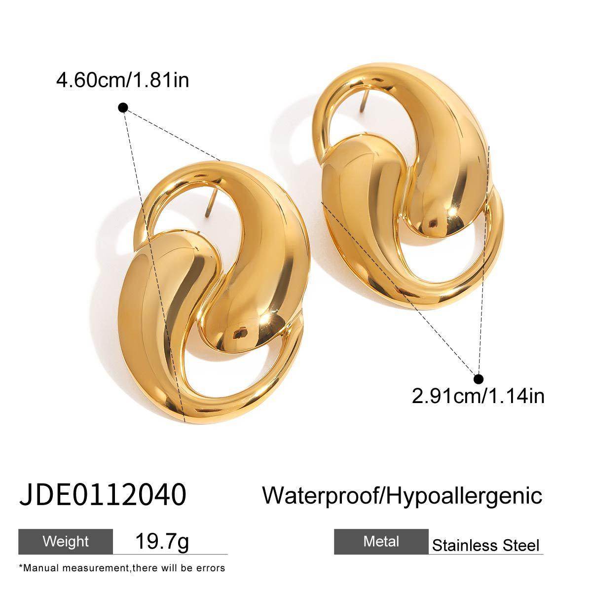Dansley Water Drop Gold Earrings - Subtle Shine Jewelry Co.