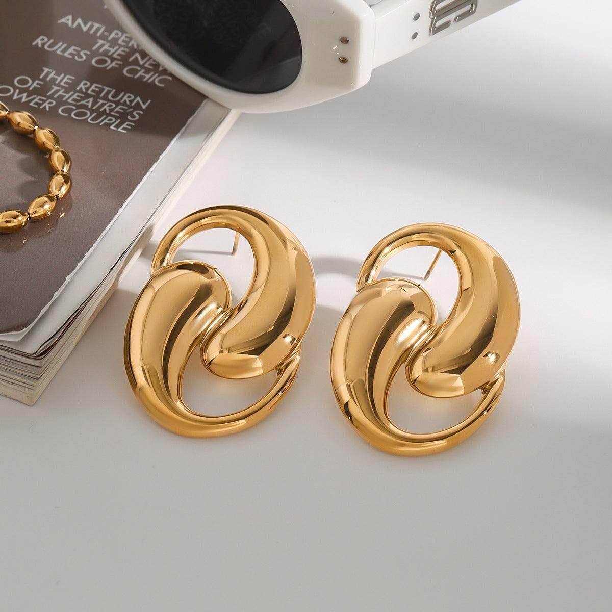 Dansley Water Drop Gold Earrings - Subtle Shine Jewelry Co.