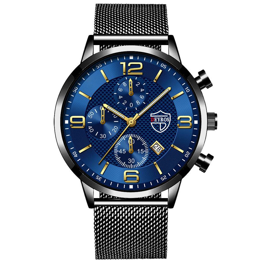 Men's Business Stainless Steel Quartz Wrist Watch - Subtle Shine Jewelry Co.