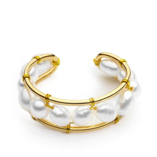 Pearl Copper Ring - Subtle Shine Jewelry Co.