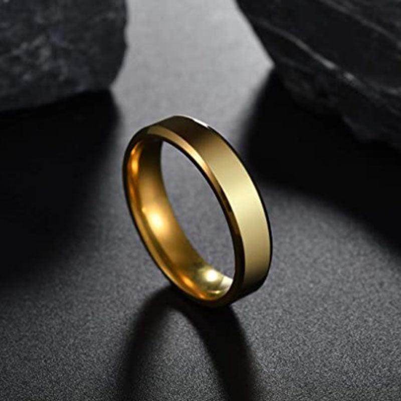 Titanium Steel Men's Wedding Black, Silver & Gold Wedding Bands - Subtle Shine Jewelry Co.
