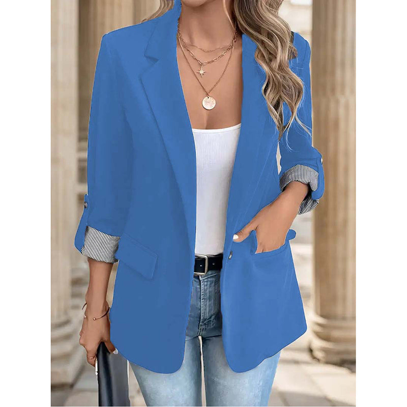 Casual Open Front Blazer