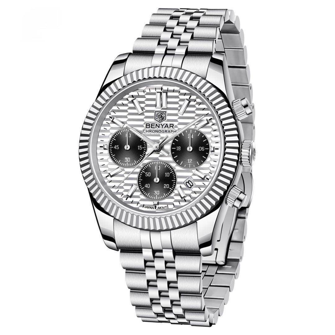 Stainless Steel Luminous Men's Sport's Quartz Watch - Subtle Shine Jewelry Co.