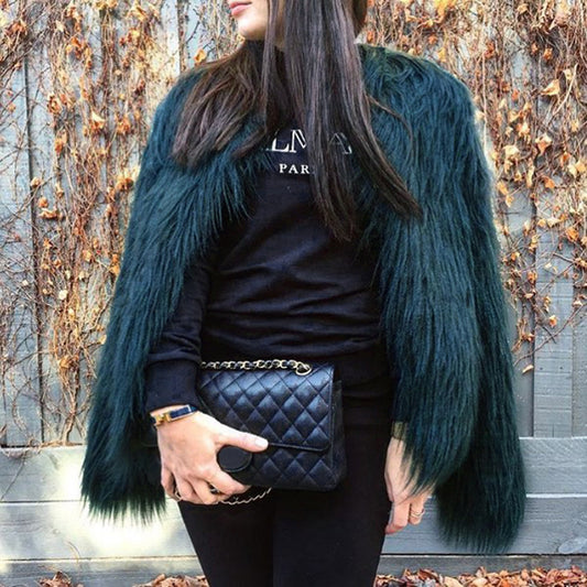 Subtle Shine Fur Coat